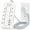 White, variant on Power Strip Power Bar, Muti-Outlets Ports Desktop Charging Station, Flat Plug Overload Surge Protection Outlet Strip, USB Ports, Extension Cord, Wall Mount, Night Light Station Socket,for Home,Office