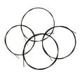 thumbnail image 7 of ammoon Black Ukulele Ukelele Uke Strings Nylon Material, 4pcs/set (Package Card Random Delivery), 7 of 7
