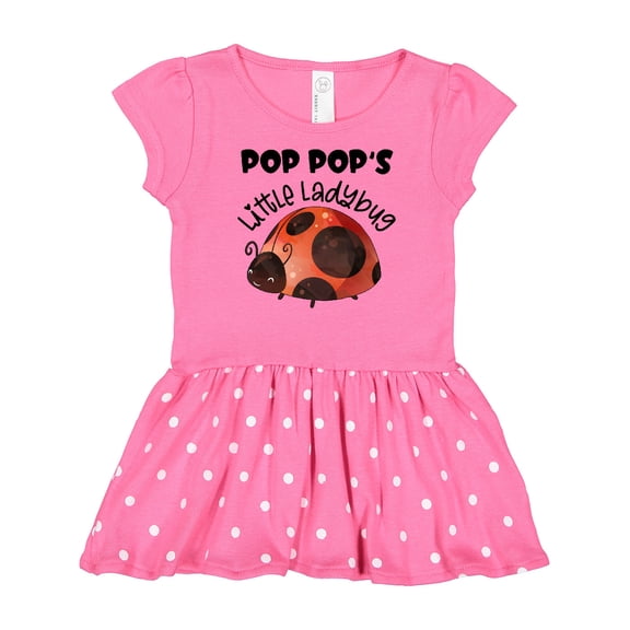 Inktastic Pop Pop's Little Ladybug Gift Baby Girl Dress