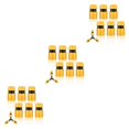 thumbnail image 1 of bedienty 6pcs/set Easy Disassembly Garden Hose Joiner For Wide Application Hose Coupling Hose Connector 3Set, 1 of 6