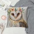thumbnail image 2 of Throw Pillow Covers Animal with Flower Wreath Cotton Linen Square Home Decorative Throw Pillow Case Cushion Covers, 2 of 5