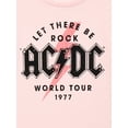 thumbnail image 6 of Wonder Nation Girls AC/DC World Tour Graphic Tee with Short Sleeves, Sizes 4-18, 6 of 7