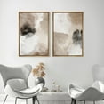 thumbnail image 4 of IDEA4WALL Framed Canvas Print Wall Art Set Brown & White & Black Collage Abstract Shape Modern Art Decorative Bohemian Colorful Chic Artwork for Living Room, Bedroom, Office -, 4 of 5