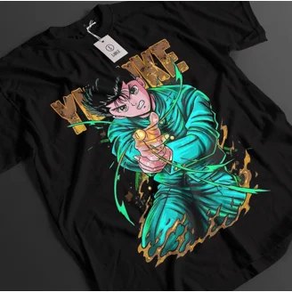 Yu Yu Hakusho T-shirt Yusuke Urameshi Tshirt Kuwabara Kurama Hiel