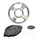 thumbnail image 1 of Kit De Arrastre Cadena Reforzada Italika Dm200 Gris, 1 of 4
