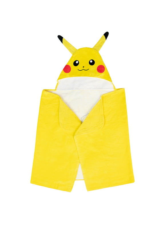 Pokemon Pikachu Kids Cotton Hooded Towel