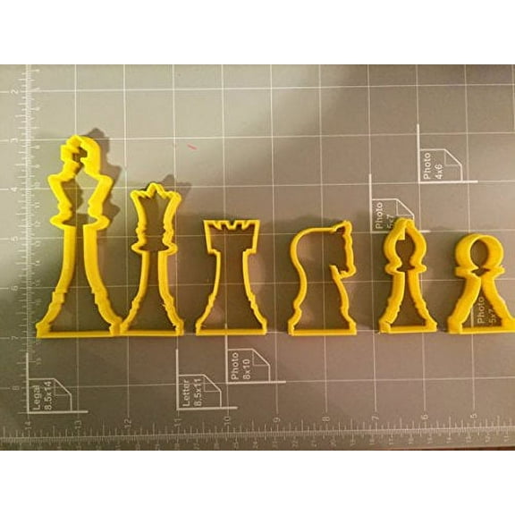 Chess Set Cookie Cutter- Fast Shipping - Sharp Edges - Exceptional Quality