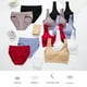 thumbnail image 4 of Conjunto de lencería sin costuras para mujer de 2 piezas con cuello en V y cuello halter: sujetador de cintura alta y tanga, nailon/spandex, color liso, sexy para la playa/ropa de dormir, 4 of 4