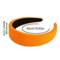 thumbnail image 3 of KDFJPTH Orange 1.6 Inch Wide Hard Headband with No Teeth Motique Accessories for Women and Girls, 3 of 4