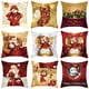 thumbnail image 3 of Funda de cojín navideña, decoración navideña para el hogar, Papá Noel, adorno navideño, regalo de Navidad, Navidad 2021, Feliz Año Nuevo 2022, 3 of 4