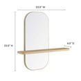 thumbnail image 6 of Modway Solstice Mirror in Oak, 6 of 9