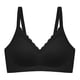 thumbnail image 4 of Sujetador sin aros y sin costuras con relleno y escote festoneado para mujer: bralette suave y cómodo sin aros, cobertura total, informal y sexy, 4 of 5