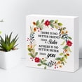 thumbnail image 6 of Zomyto 7x7 Inch Inspirational Gift for Sister,There is No Better Friend Than a Sister Wood Box Block Plaque Sign Desk Decor, 6 of 7