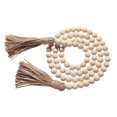 thumbnail image 6 of DIY Handmade Garland Home Decor Ornament Wall Hanging With Jute Rustic Wood Bead Garland Tassels String TYPE 4, 6 of 8