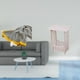 thumbnail image 2 of Manta a rayas para dormitorio, sofá cama, silla con mesita de noche portátil y versátil, práctica mesa auxiliar para decoración del hogar., 2 of 8