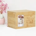 thumbnail image 2 of Pet Memorabilia Funeral Home Ash Urns For Dogs 1PCS/Style B With Rounded Corners Without Windows Wooden Cinerary Casket, 2 of 6