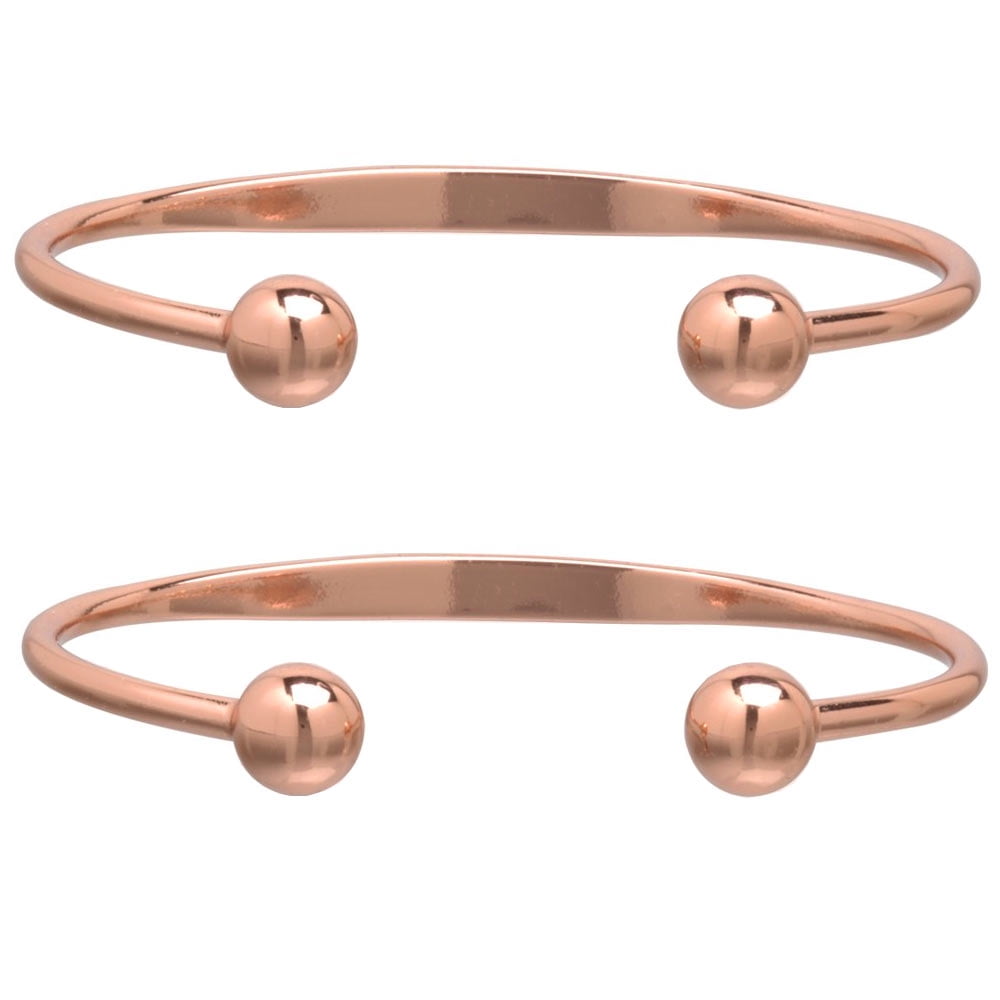 2 Pack Pure Copper Bracelet Relief Joint Pain Arthritis Magnetic