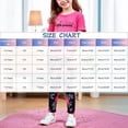 thumbnail image 5 of Girls Floral Lounge Set Size 6 Two Piece Cotton Fall Outfits Cute Short Sleeve Tees Leggings Summer Cute Clothes 3 Years, Hot Pink, 5 of 5