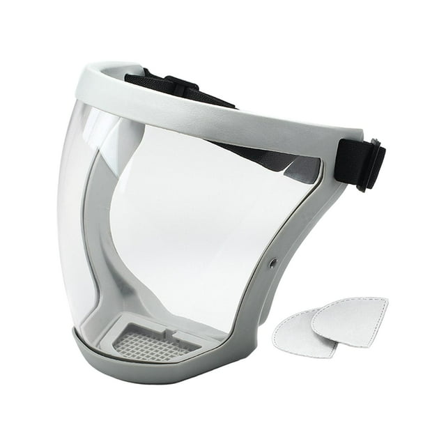 Almencla Full Face Anti Fog Face for Grinding Construction Cutting Gray and Clear