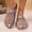 White, variant on Women's Woven Openwork Sandals, Wrapped Closed Toe, Breathable Woven Upper, Lightweight Soft Sole, Stylish Casual Comfort Footwear for Summer Daily Outings Black 35