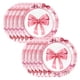 thumbnail image 2 of Platos de papel con diseño de lazo | 10 platos desechables con diseño de lazo para baby showers, despedidas de soltera y decoraciones de cumpleaños | Cuadrados de 23 cm, 2 of 6