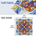 thumbnail image 7 of GZHJMY Soft Reusable Satin Table Decorative Napkins,20x20InX4 PCSMexican Talavera,Family Dinner Wedding Banquet, Cocktail Party, Kitchen,Birthday Party, 7 of 7