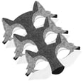 thumbnail image 4 of NUOBESTY - 3 máscaras de lobo de fieltro para disfraz de media cara, ideal como recuerdo de fiesta para niños (gris), 4 of 5