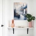 thumbnail image 4 of Canvas Wall Art Abstract Scenery Art Canvas Art Print Mountain Waterfall Trees Watercolor Pictures Wall Decor for Living Room Bedroom Artwork Decorations Stretched Framed Ready to Hang 22"x28", 4 of 9