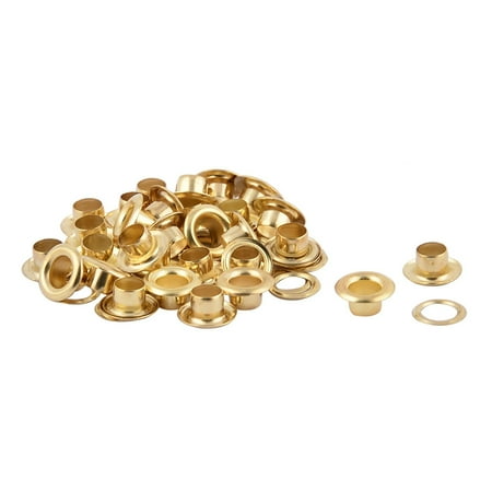 - Cloth Bag Craft Metal Machine Grommet Washer Hole Eyelet Hollow Rivet Silver Tone 30 PCS