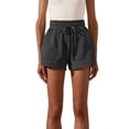 thumbnail image 4 of Wangscanis Women Shorts with Pockets, High Waist Drawstring Short Pants, 4 of 6