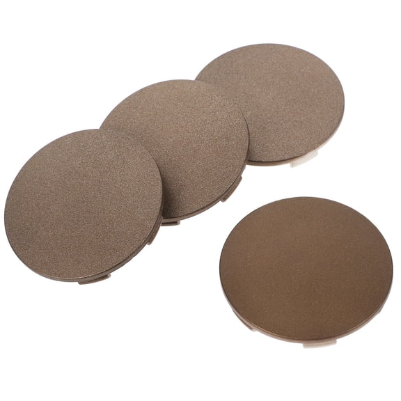 OFFIGAM 4-Pack ABS Plastic Coffee Color Car Wheel Hub Covers Stylish Tire Hub Caps for Auto Wheels