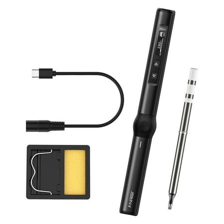 

Cordless Soldering Iron Soldering Iron Mini Digital Soldering Iron Kits Soldering Iron 80-420 degreeC Fast Heating Cordless Soldering Iron Kits OLED Screen Display portable Electronics Black BC2