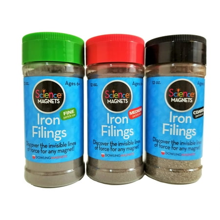 UPC: 0094051310508 | Dowling Magnets Iron Filings Variety Laboratory Science Science Resources Grades 1+ Pack of 3