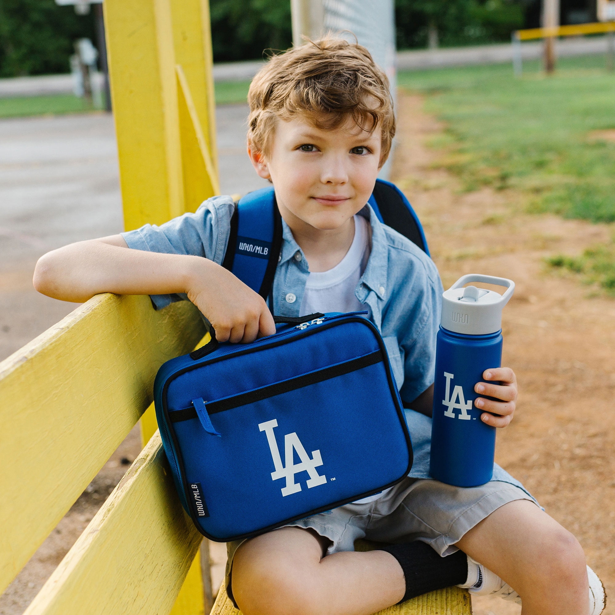 Los Angeles Dodgers™ MLB 18 oz Insulated Steel Water Bottle with Flip-Up Straw Lid