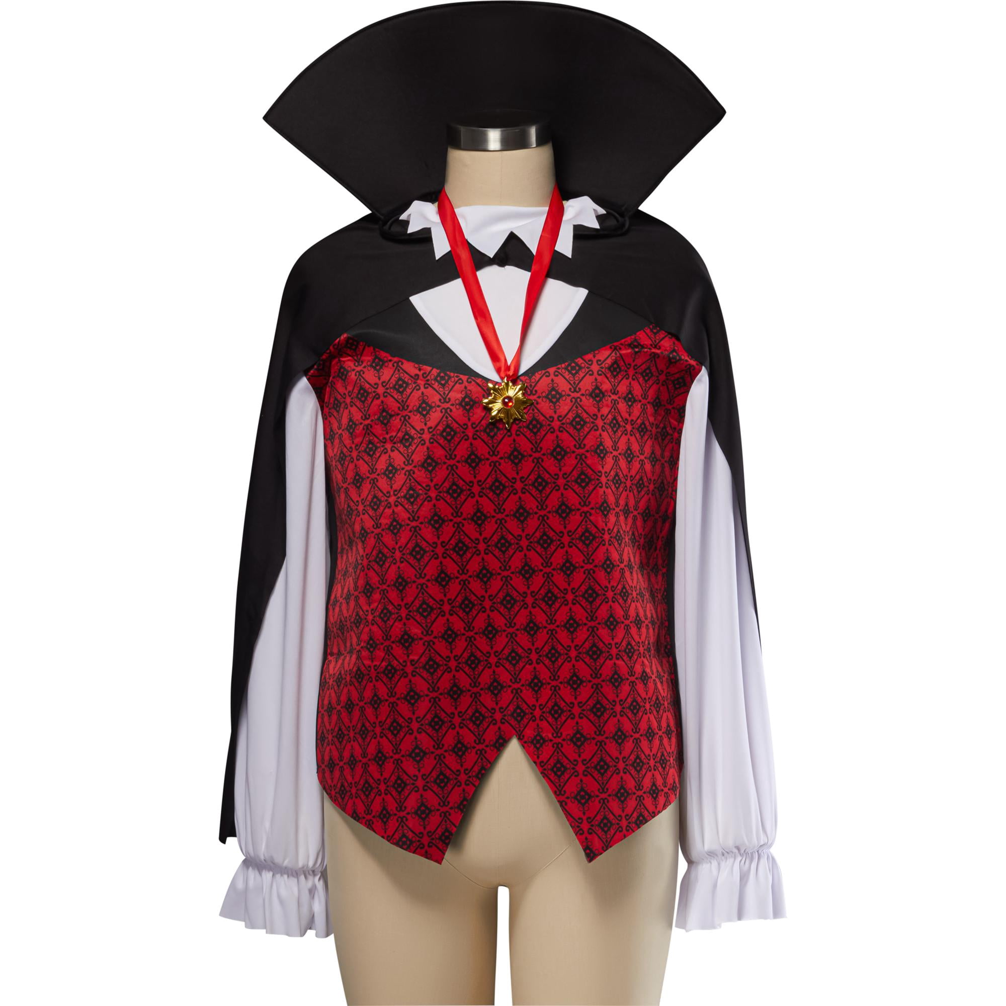 Vampire Halloween Costume for Adults, Men's Size L (36/38), by Way to Celebrate