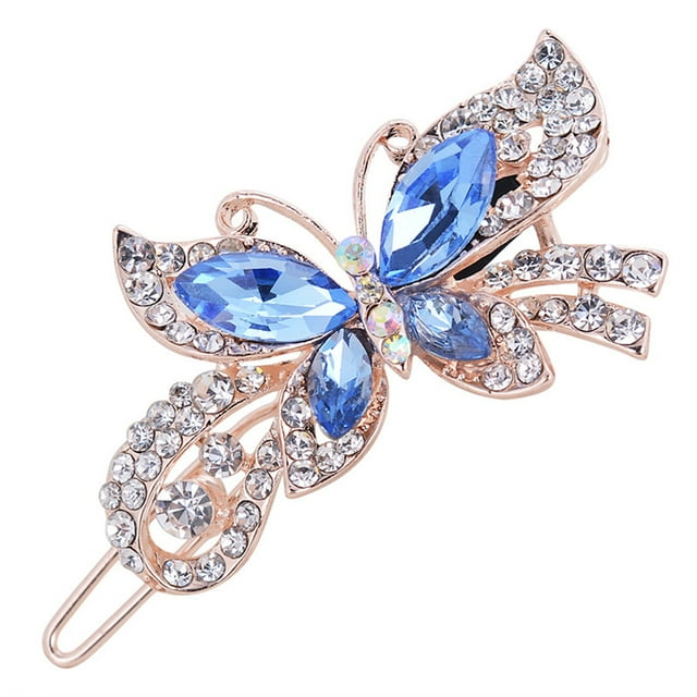Hot Sale! Yiteos Polyester Hair Clip, Women Design French Style Hairpin Clip Hair Barettes Butterfly Hair Clips Wedding Brides Hair Accessories, 1 Hairpin