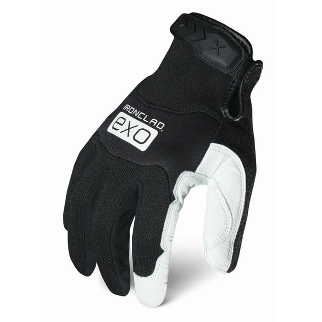 Guantes Ironclad EXO PRO LEATHER para hombre, talla L, color blanco
