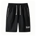 thumbnail image 5 of Mgmyaa Men's Relaxed Fit Drawstring Shorts with Exterior Pockets Elastic Waist Solid Color for Summer Casual Sports, 5 of 8