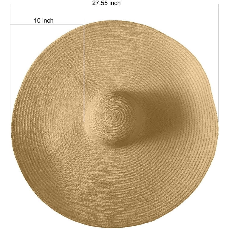 SikaFu Oversized Beach Straw Hats for Women Extra Large Wide  display picture 1