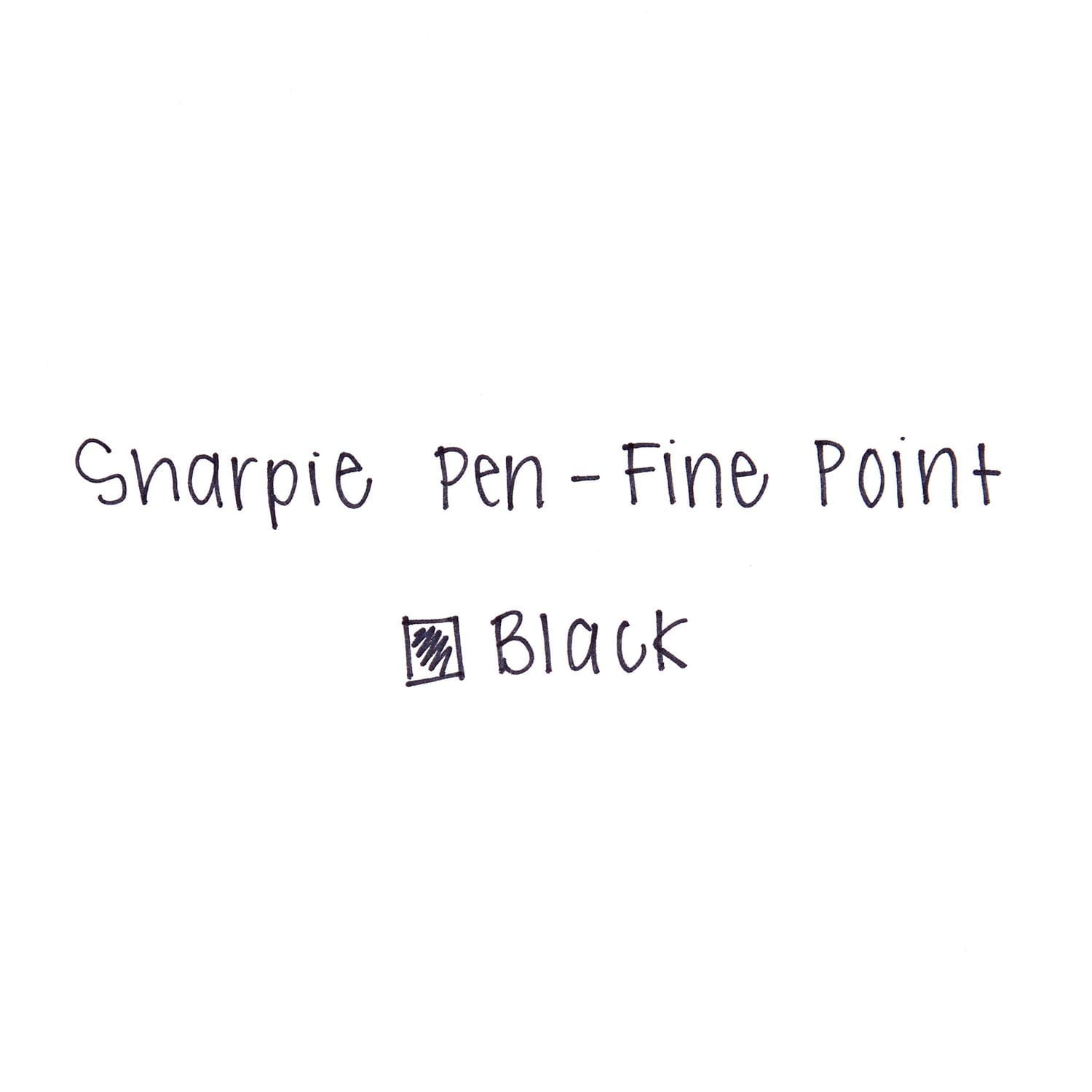 Sharpie Felt Tip Pens, Fine Point (0.4 mm), Black