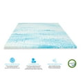 thumbnail image 4 of BioPEDIC 2-Inch Full Size Mattress Topper, iCOOL Tech and Gel Swirl Medium Plush Memory Foam Mattress Topper, CertiPUR-US Certified, White, Full Size (75"L x 54"W x 2"H), 4 of 11