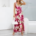 thumbnail image 1 of SMihono Robe Maxi Bohème d'Été pour Femmes Grande Taille Robe Décontractée Aguichant à Fleurs Fragmentées Robe de Plage Douce, 1 of 9
