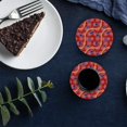 thumbnail image 6 of FMSHPON Halloween Bat Set of 4 Round Coaster for Drinks, Absorbent Ceramic Stone Coasters Cup Mat with Cork Base for Home Kitchen Room Coffee Table Bar Decor, 6 of 6