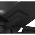 thumbnail image 4 of Hunter 52 inch Outdoor or Indoor Ceiling Fan with LED Lights - Black Ceiling Fan with Pull Chain, For Bedroom, Living Room, or Patio, Standard Mount, No Remote, 5 Blades - Lawndale 51689, Matte Black, 4 of 15