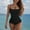 c01Black, variant on Arnsht Women's Swimsuit Tankini Tummy Control Bathing Suits Two Piece Full Coverage Slim Swim Suits with High Waisted Bottom Green L