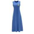 thumbnail image 4 of Vestido de verano para mujer, suave, moderno, sin mangas, maxi vestido para caminar, ir de compras, trabajar XL, 4 of 7
