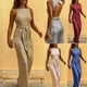 thumbnail image 1 of Mono de punto plateado con lentejuelas y personalidad sin mangas con cuello Ro europeo y americano ropa de mujer, 1 of 4
