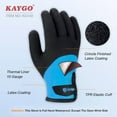 thumbnail image 3 of KAYGO Waterproof Insulated Thermal Work Gloves - KG140W, Cold Condition Winter Gloves for Men and Women, Full Hand Double Latex Coated Ultra-Fine Crinkle Grip, 1 Pair, Blue, S, 3 of 8