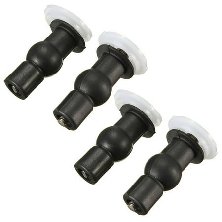 

2 pair of Screws for Toilet Toilet Lid Toilet Toilet Cover Black