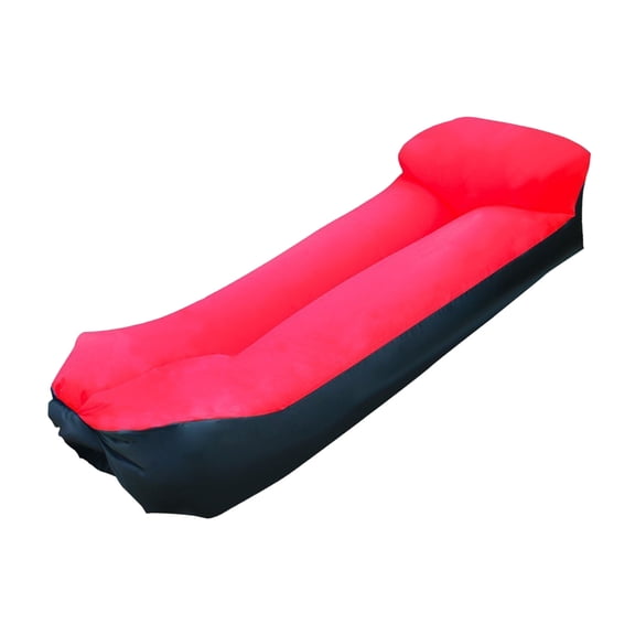 Camping Air Sofa With Body Contouring Design Tear Resistant Polyester Fabric Easy Carry Foldable Inflatable Lounge